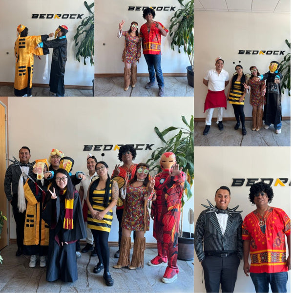 Bedrock Machinery Team Brings Halloween Spirit to the Office with Costume Celebration - Bedrock Attachments