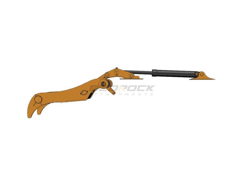 2 Teeth Partial Rotation Thumb, fits 42” Bucket, CAT 324 Excavator, Pin Grabber - EPT90324 - PG2T42 - Partial Rotation Thumb - Bedrock Attachments