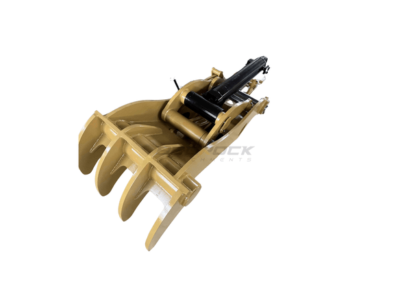 4 Teeth 54" Pin Grabber Excavator Thumb fits CAT 330D 336D 336E 330 336 Next Gen Pro Plus - ET100 - PG4T54 - Excavator Full Rotation Thumb - Bedrock Attachments