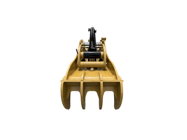 4 Teeth 54” Pin Grabber Excavator Thumb fits CAT 345D 349E 345 349 Next Gen Pro Plus - ET110 - PG4T54 - Excavator Full Rotation Thumb - Bedrock Attachments