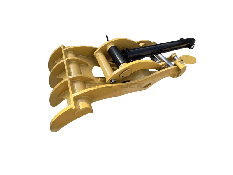 4 Teeth 60” Pin Grabber Excavator Thumb fits CAT 345D 349E 345 349 Next Gen Pro Plus - ET110 - PG4T60 - Excavator Full Rotation Thumb - Bedrock Attachments