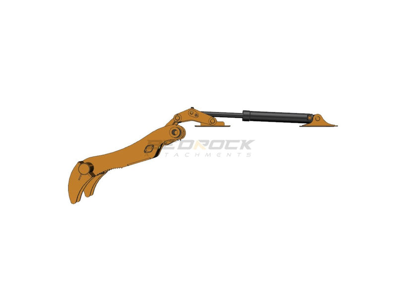 4 Teeth Partial Rotation Thumb 54” Pin Grabber 320 - EPT80 - PG4T54 - Partial Rotation Thumb - Bedrock Attachments