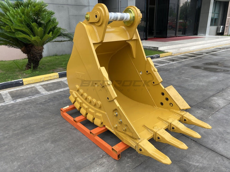 42in Heavy Duty Excavator Bucket fits CAT 349 Excavator, TB Linkage - EB349TBHD - 42 - 1.34 - Excavator Bucket - Bedrock Attachments