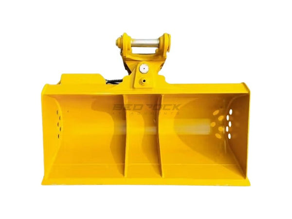 48” Excavator Tilt Ditch Cleaning Bucket fits CAT 307 Excavator, 0.15m3 - ETB307CL - 48 - 0.15 - Excavator Bucket - Bedrock Attachments