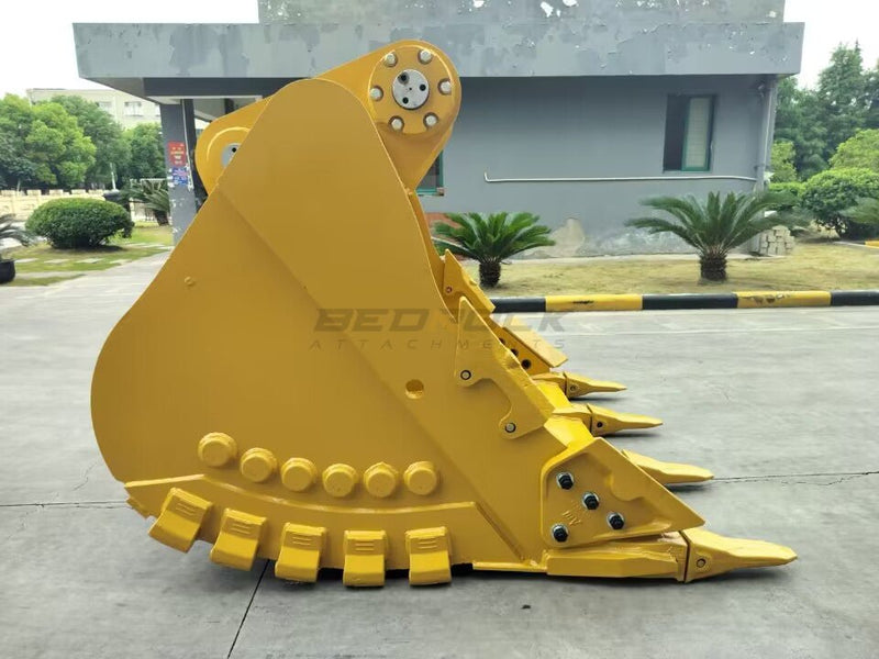 73in Service Rock Excavator Bucket fits CAT 350 Excavator, UB /VB2 Linkage - EB350UBHD - 73 - 3.2 - Excavator Bucket - Bedrock Attachments