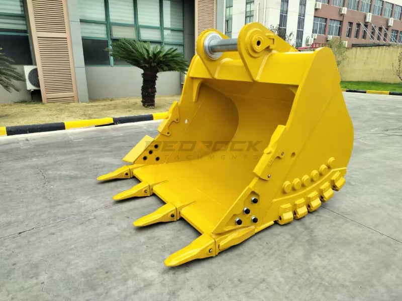 73in Service Rock Excavator Bucket fits CAT 350 Excavator, UB /VB2 Linkage - EB350UBHD - 73 - 3.2 - Excavator Bucket - Bedrock Attachments