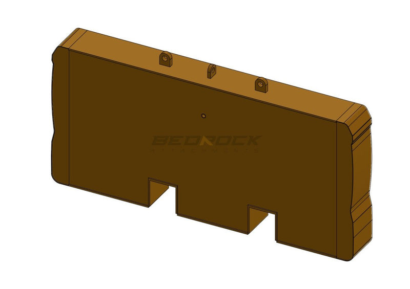 Counterweight fits CAT 340/336GC/336F/336, Long Reach - ECCAT340 - 3 - Excavator Counterweight - Bedrock Attachments