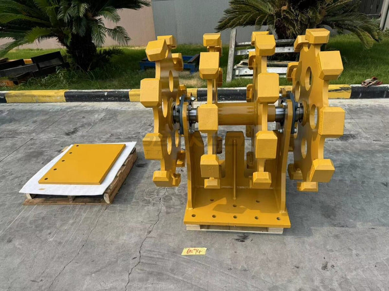 Excavator Compaction Wheel Group for A, 315, B linkage, 4pcs Wheel, 36in width - ECW1X4 - Excavator Compaction Wheel - Bedrock Attachments