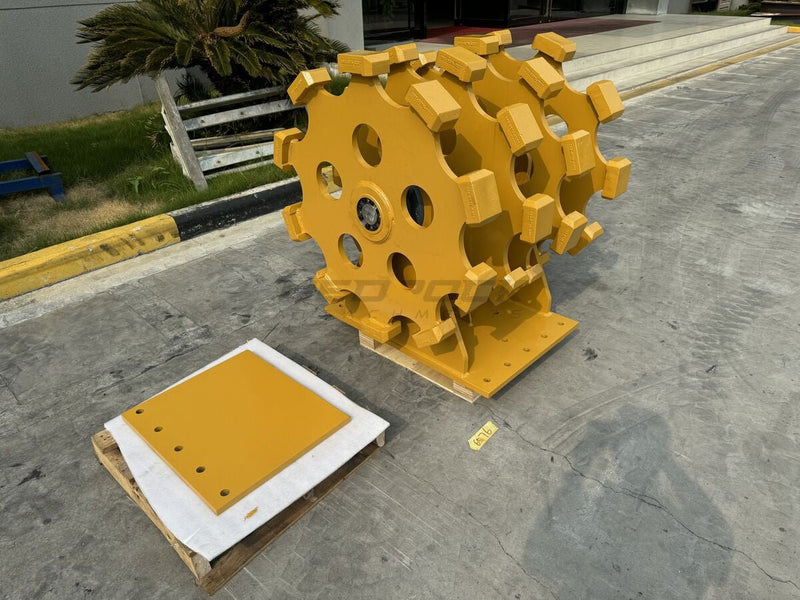 Excavator Compaction Wheel Group for CB, DB linkage, 4pcs Wheel, 36in width - ECW2X4 - Excavator Compaction Wheel - Bedrock Attachments