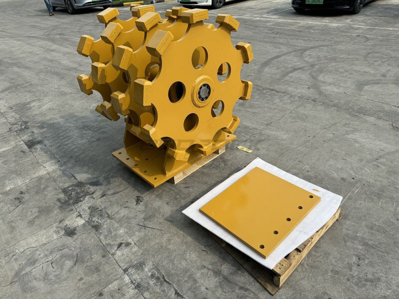 Excavator Compaction Wheel Group for CB, DB linkage, 4pcs Wheel, 36in width - ECW2X4 - Excavator Compaction Wheel - Bedrock Attachments