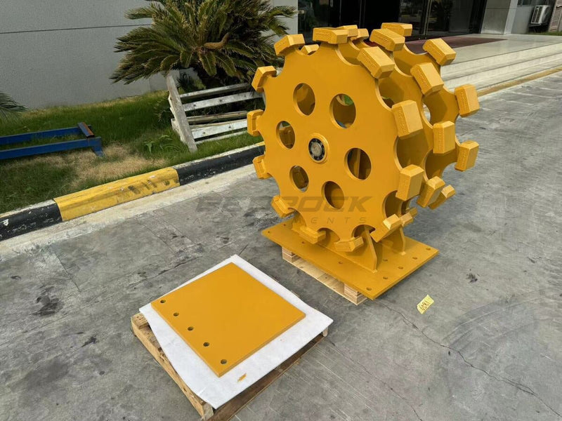 Excavator Compaction Wheel Group for TB linkage, 3pcs Wheel, 24in width - ECW3X3 - Excavator Compaction Wheel - Bedrock Attachments