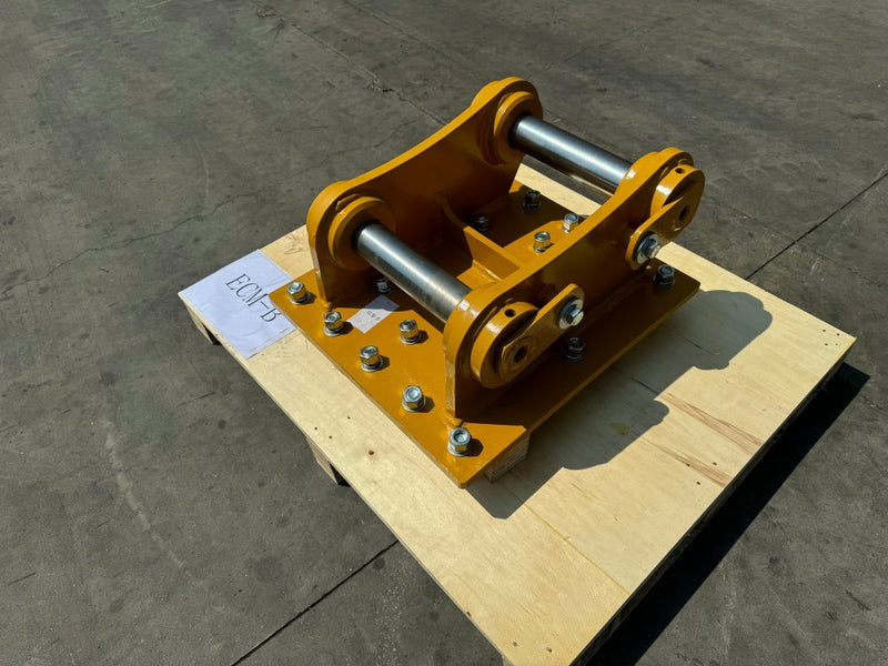 Excavator Compaction Wheel Mounting Group, Pin On, 2 x 80mm Pins, B Linkage - ECM - B - Excavator Compaction Wheel - Bedrock Attachments