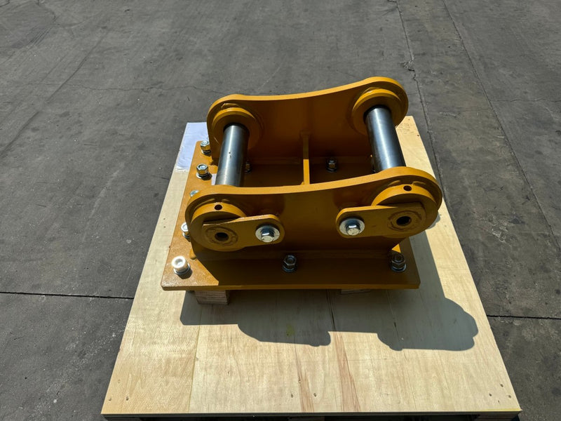 Excavator Compaction Wheel Mounting Group, Pin On, 2 x 80mm Pins, B Linkage - ECM - B - Excavator Compaction Wheel - Bedrock Attachments