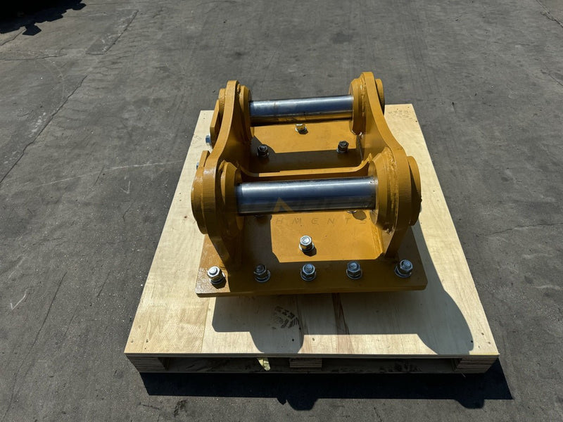 Excavator Compaction Wheel Mounting Group, Pin On, 2 x 90mm Pins, CB Linkage - ECM - CB - Excavator Compaction Wheel - Bedrock Attachments