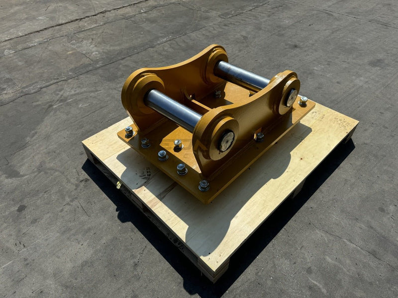 Excavator Compaction Wheel Mounting Group, Pin On, 2 x 90mm Pins, CB Linkage - ECM - CB - Excavator Compaction Wheel - Bedrock Attachments