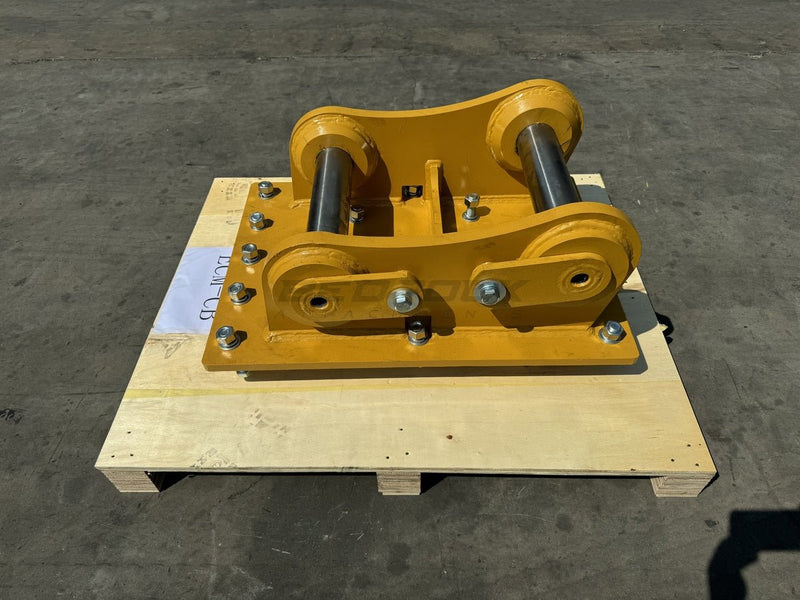 Excavator Compaction Wheel Mounting Group, Pin On, 2 x 90mm Pins, CB Linkage - ECM - CB - Excavator Compaction Wheel - Bedrock Attachments