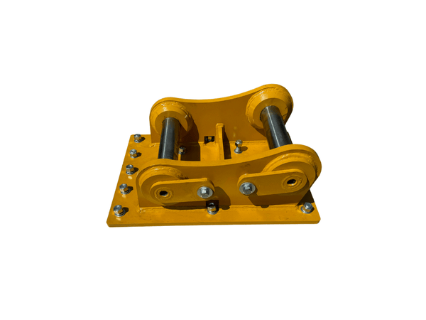 Excavator Compaction Wheel Mounting Group, Pin On, 2 x 90mm Pins, CB Linkage - ECM - CB - Excavator Compaction Wheel - Bedrock Attachments