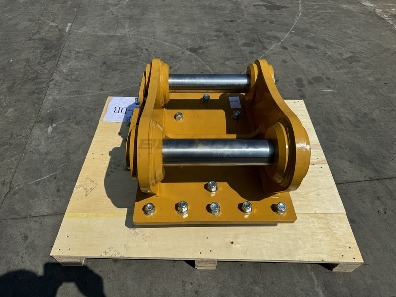 Excavator Compaction Wheel Mounting Group, Pin On, S Pin 100mm & L Pin 90mm, DB Linkage - ECM - DB - Excavator Compaction Wheel - Bedrock Attachments