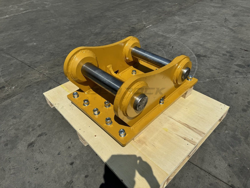 Excavator Compaction Wheel Mounting Group, Pin On, S Pin 100mm & L Pin 90mm, DB Linkage - ECM - DB - Excavator Compaction Wheel - Bedrock Attachments