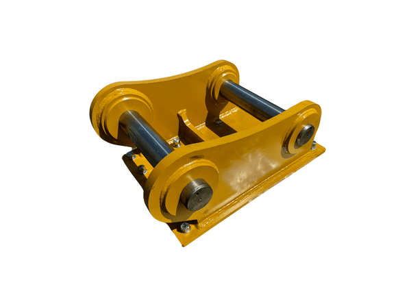 Excavator Compaction Wheel Mounting Group, Pin On, S Pin 110mm & L Pin 100mm, TB Linkage - ECM - TB - Excavator Compaction Wheel - Bedrock Attachments