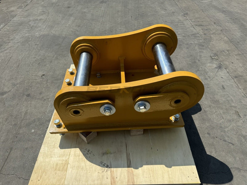 Excavator Compaction Wheel Mounting Group, Pin On, S Pin 110mm & L Pin 100mm, TB Linkage - ECM - TB - Excavator Compaction Wheel - Bedrock Attachments