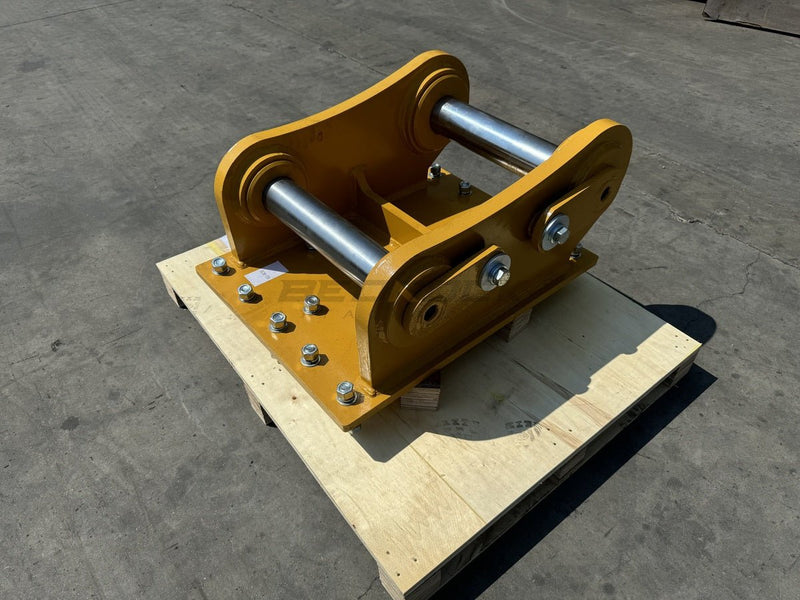 Excavator Compaction Wheel Mounting Group, Pin On, S Pin 110mm & L Pin 100mm, TB Linkage - ECM - TB - Excavator Compaction Wheel - Bedrock Attachments