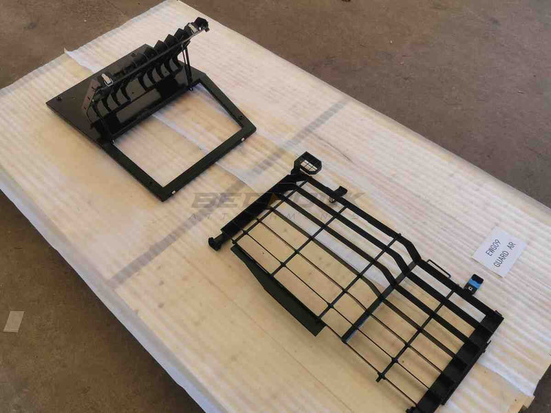 Front Window Guard/ Screens fits CAT 306 - 310 Mini Excavators - EWG09 - Excavator Window Guard - Bedrock Attachments