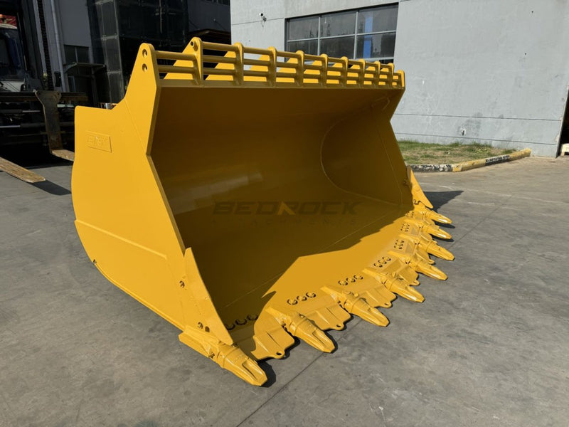 Loader Rock Bucket Pin On CAT 980 980H 980K 980M 980XE, 5.4m3, 139 in - WLRB980PO - 139 - 5.4 - Loader Bucket - Bedrock Attachments