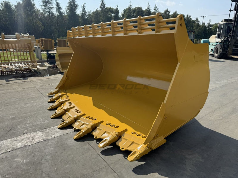 Loader Rock Bucket Pin On CAT 980 980H 980K 980M 980XE, 5.4m3, 139 in - WLRB980PO - 139 - 5.4 - Loader Bucket - Bedrock Attachments