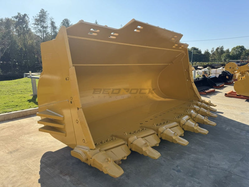 Loader Spade Nose Rock Bucket PIN ON, CAT 992K, 11.5m3, 199in, 5056mm - WLRB992PO - 199 - 11.5 - Loader Bucket - Bedrock Attachments