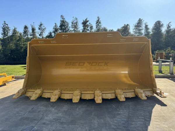 Loader Spade Nose Rock Bucket PIN ON, CAT 992K, 11.5m3, 199in, 5056mm - WLRB992PO - 199 - 11.5 - Loader Bucket - Bedrock Attachments