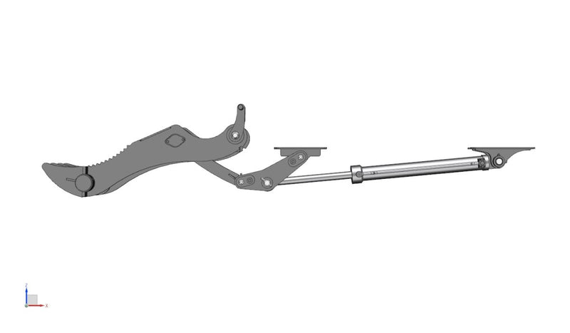 Thumb fits 65mm Pin Excavators, PIN GRABBER, 4 Teeth, 65mm Pin, 36 In Bucket - EPT65 - PG4T36 - Partial Rotation Thumb - Bedrock Attachments