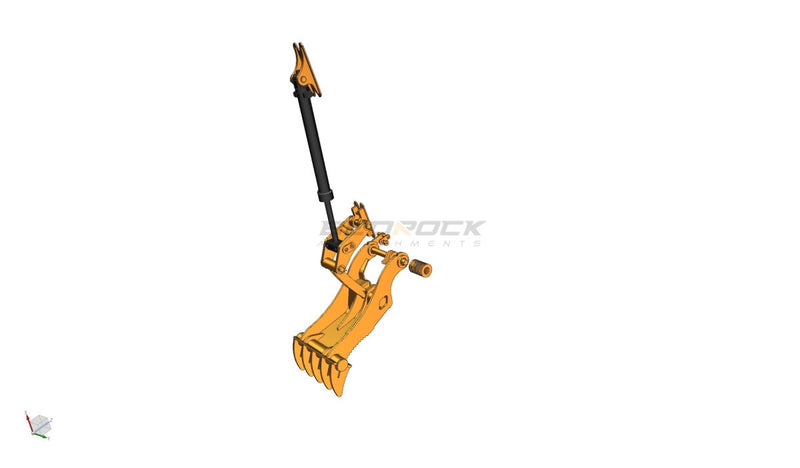 Thumb fits 65mm Pin Excavators, PIN GRABBER, 5 Teeth, 65mm Pin, 36 In Bucket - EPT65 - PG5T36 - Partial Rotation Thumb - Bedrock Attachments