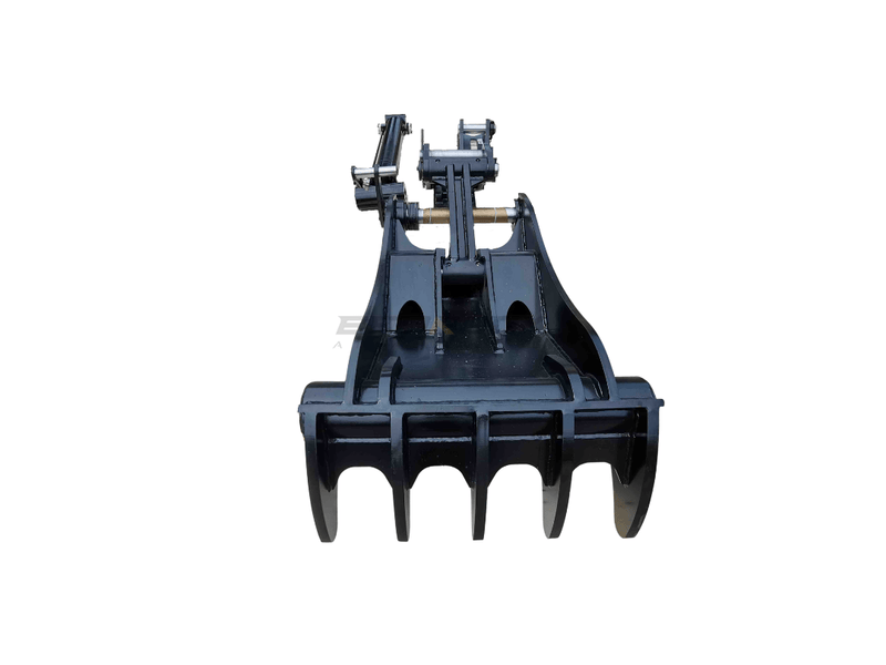 Thumb fits 80mm Pin Excavators, PIN ON, 5 Teeth, 80mm Pin , 48 In Bucket - EPT80 - PO5T48 - Partial Rotation Thumb - Bedrock Attachments